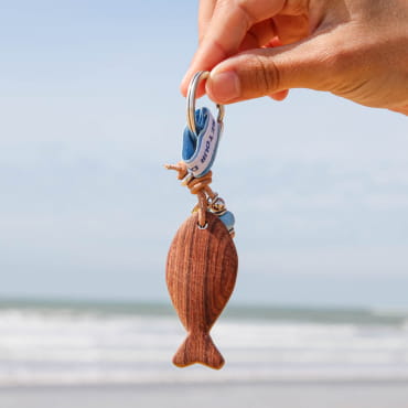 PORTE CLES BOIS DODU