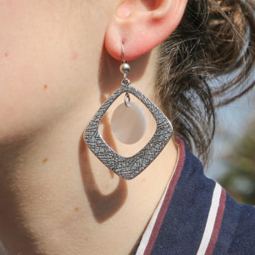 BOUCLES D'OREILLES FEMME FROISSE