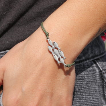 BRACELET Femme cordon  BANC