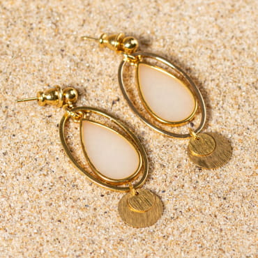 BOUCLES D'OREILLES VITRAIL