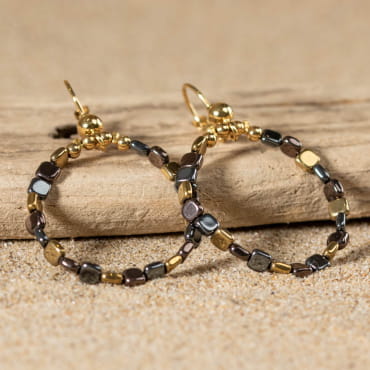 BOUCLES D'OREILLES  femme CORALINE