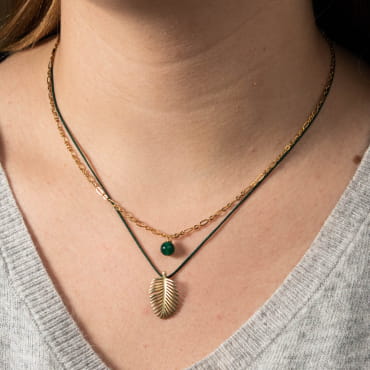 COLLIER FEMME MULTIRANGFEUILLE