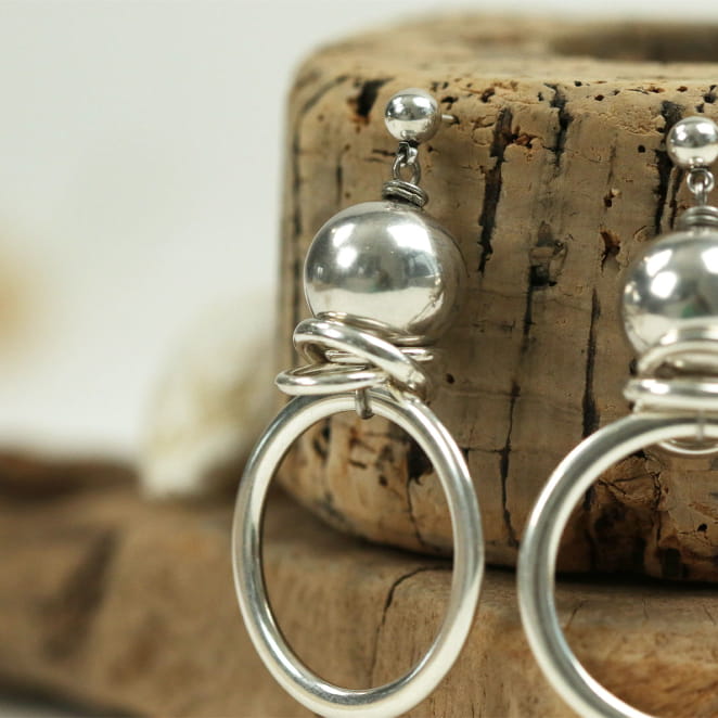 BOUCLES D'OREILLES  femmeBOWLING