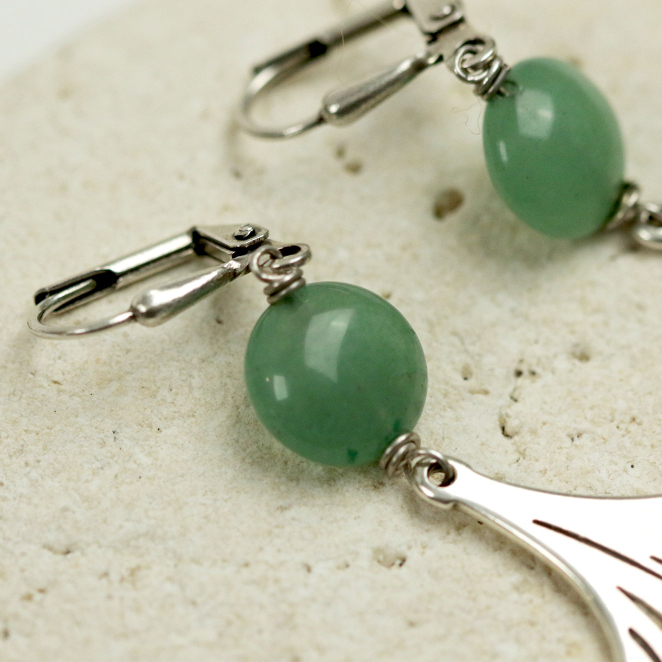 BOUCLES D'OREILLES FEMMEGINKGO