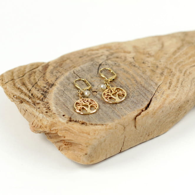 BOUCLES D'OREILLES créoles VIE