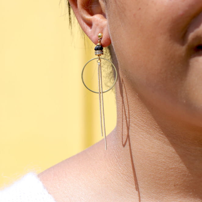 BOUCLES D'OREILLES PENDANTES ERIS