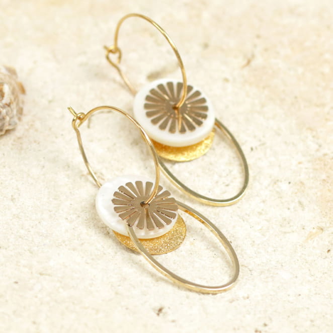 BOUCLES D'OREILLES créoles CAPUCINE