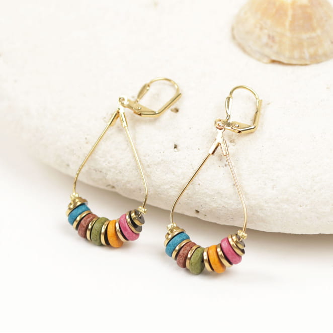 BOUCLES D'OREILLES FEMME ARLEQUIN