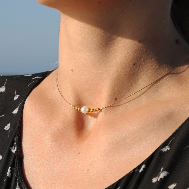COLLIER PERLE FEMMENAIF