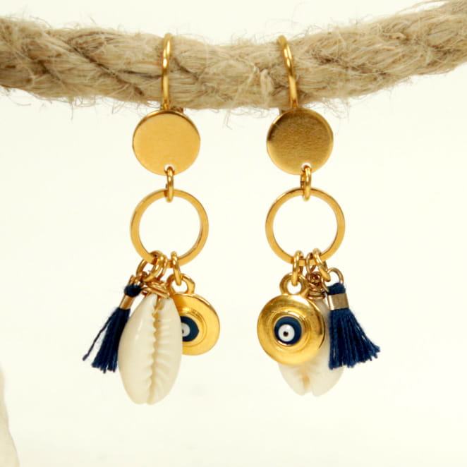 BOUCLES D'OREILLES FEMME GRECE