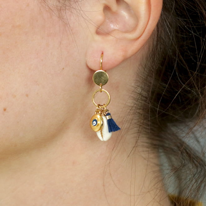 BOUCLES D'OREILLES FEMME GRECE