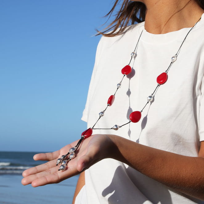 SAUTOIR FEMME PERLE FOUR