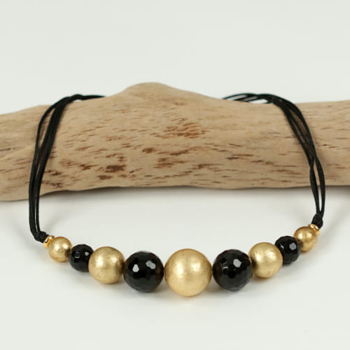 COLLIER FEMME MULTIRANG REGLISSE