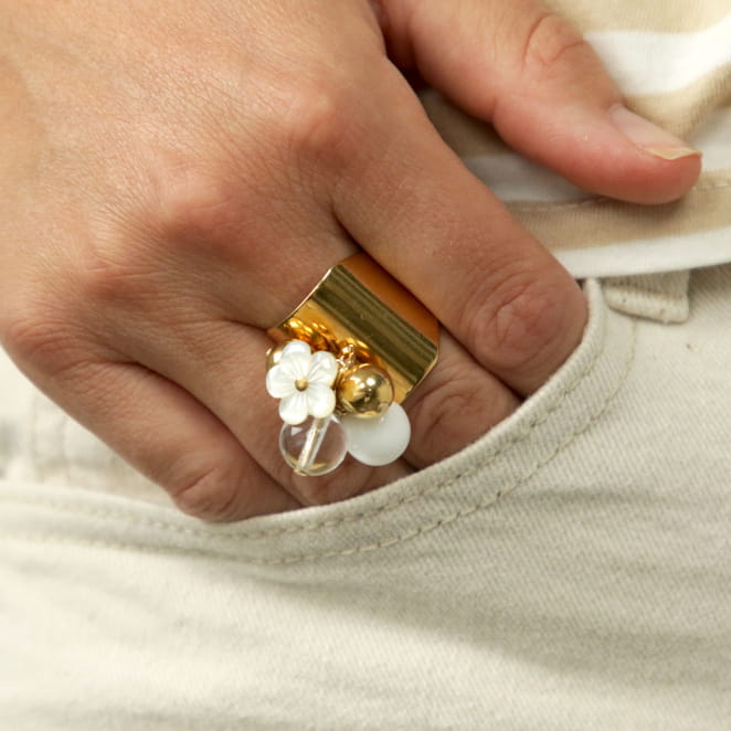 BAGUE RÉGLABLE FEMME MONOI