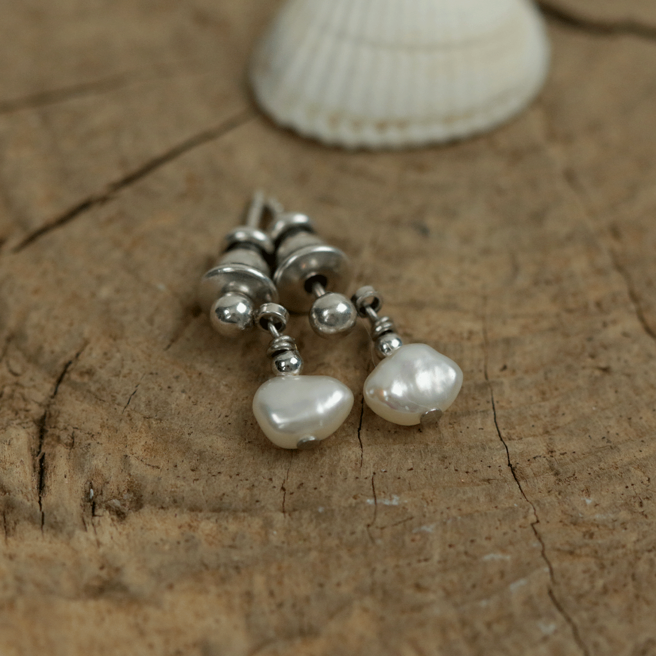 BOUCLES D'OREILLES PERLESRIVIERE