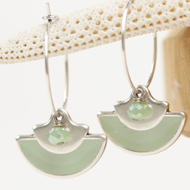 BOUCLES D'OREILLES créoles GEOMETRE