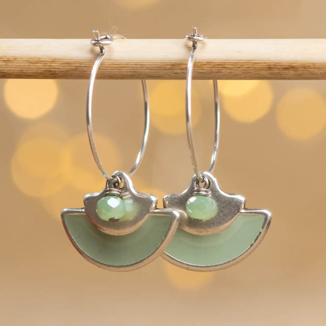 BOUCLES D'OREILLES créoles GEOMETRE