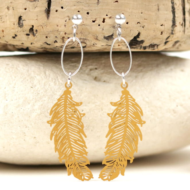 BOUCLES D'OREILLES PENDANTES NANDOU