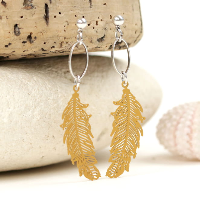 BOUCLES D'OREILLES PENDANTES NANDOU