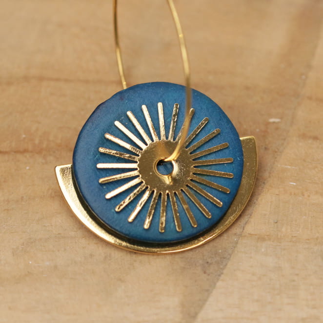 BOUCLES D'OREILLES créoles ROI