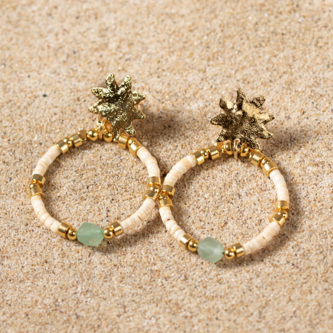 BOUCLES D'OREILLES créoles SUNRISE