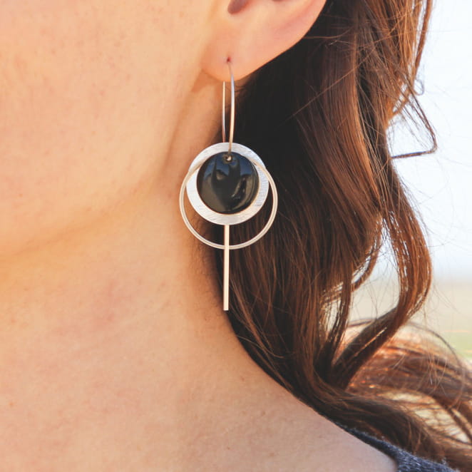 BOUCLES D'OREILLES créoles EVIAN