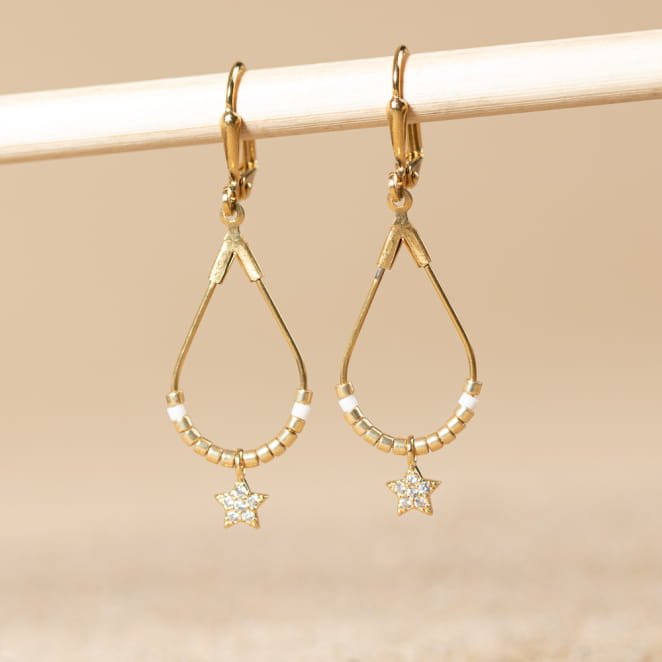 BOUCLES D'OREILLES FEMME SOLITAIRE