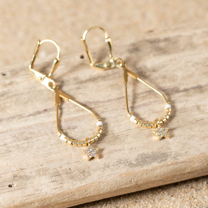BOUCLES D'OREILLES FEMME SOLITAIRE