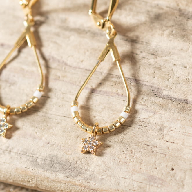 BOUCLES D'OREILLES FEMME SOLITAIRE