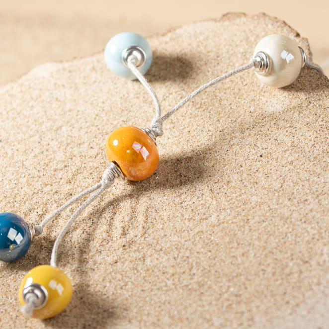 SAUTOIR FEMME PERLE CREME