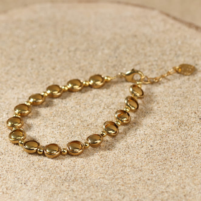 Bracelet Astrod doré, fabrication artisanale française.