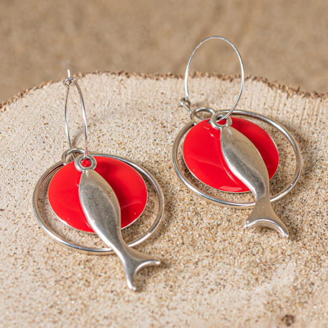 BOUCLES D'OREILLES créoles NAGE