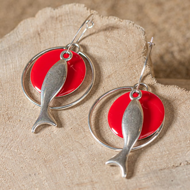 BOUCLES D'OREILLES créoles NAGE