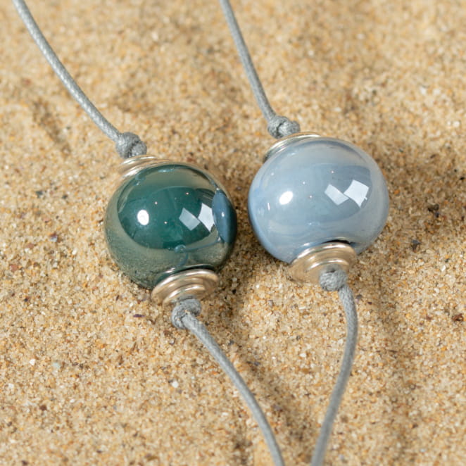 SAUTOIR FEMME PERLE CREME