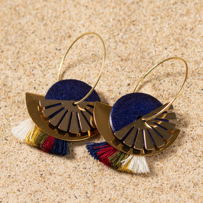 BOUCLES D'OREILLES créoles CLEOPATRE