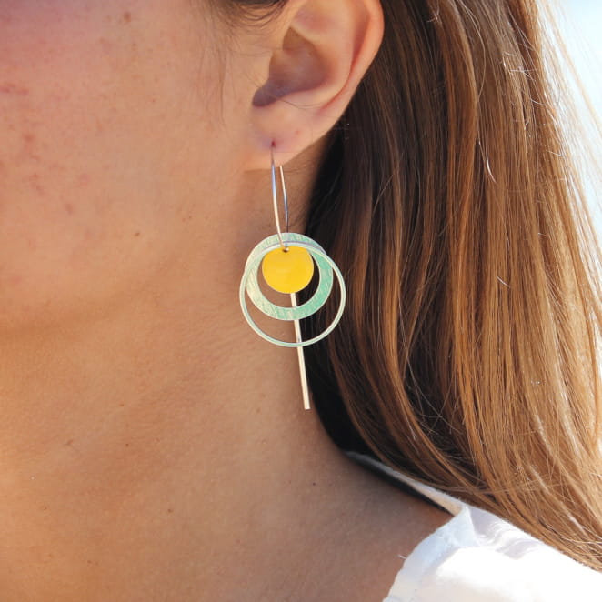 BOUCLES D'OREILLES créoles EVIAN