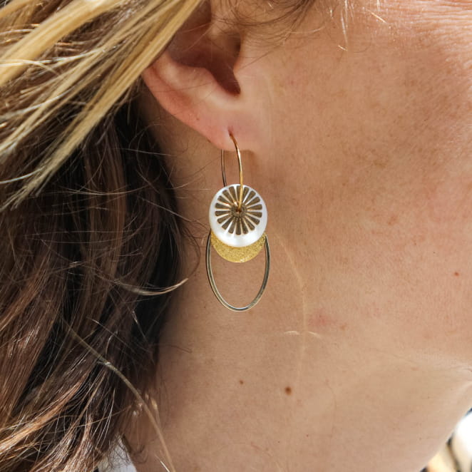 BOUCLES D'OREILLES créoles CAPUCINE