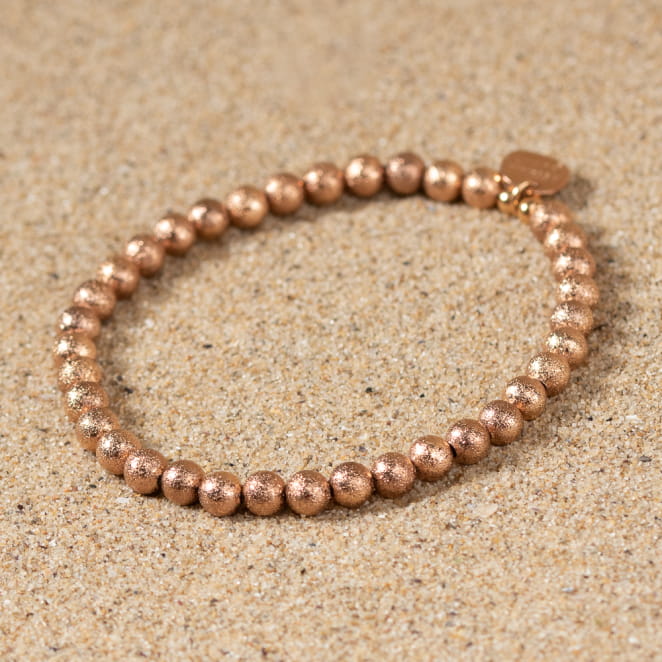 Bracelet fantaisie femme doré rose