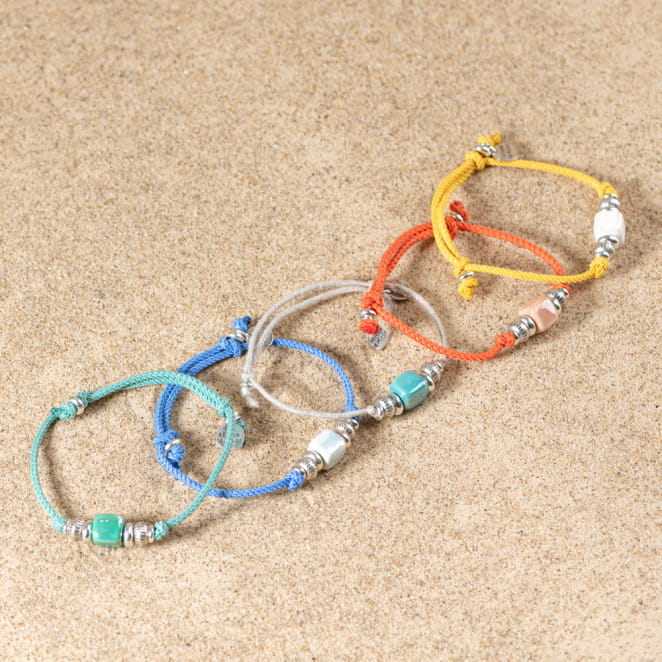 Collection de bracelets Néon, faits à la main en France