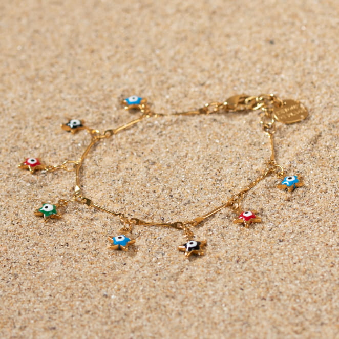 Retour de plage propose des bijoux fantaisie fabriqués avec des matériaux de qualité : céramique, lin, perles de verre, hématite, quartz, amazonite, perles de rivière, nacre, perle de jade, lapis lazuli, perles de culture, pierre de sable, etc.