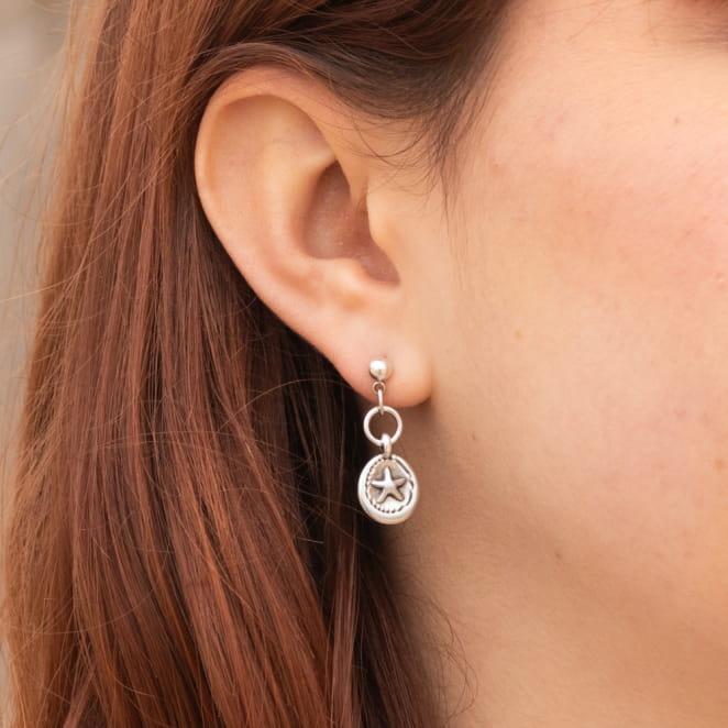 Boucles d'oreilles Maé argenté