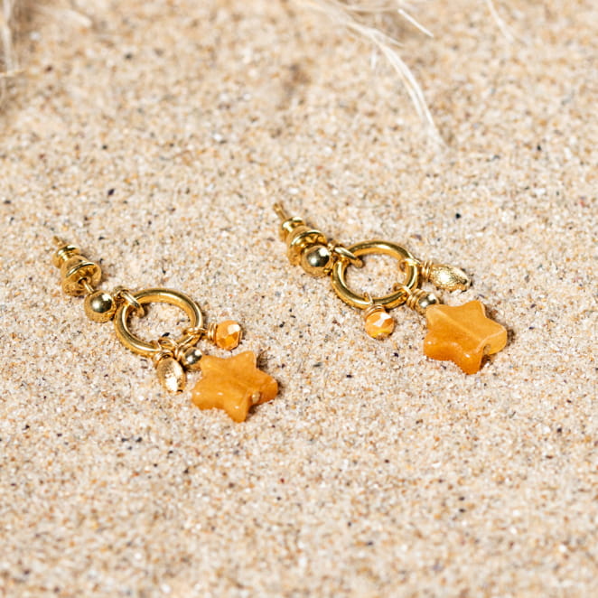 Découvrez les boucles d’oreilles Persée, un bijou marin fabriqué en France sur l’Île d’Oléron par des monteuses qualifiées.