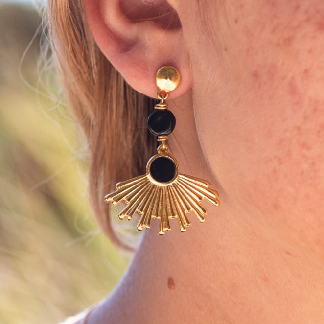 BOUCLES D'OREILLES PENDANTES SOLEM