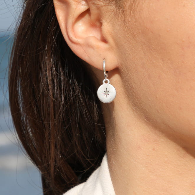 BOUCLES D'OREILLES  créoles CATHERINE