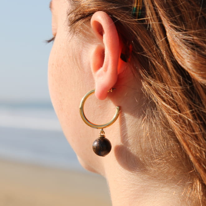 BOUCLES D'OREILLES  créoles  EJADE