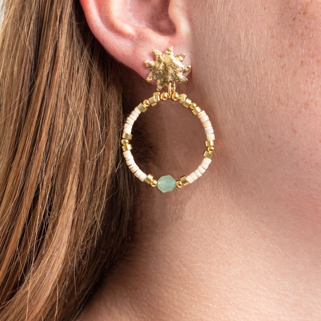 BOUCLES D'OREILLES créoles SUNRISE