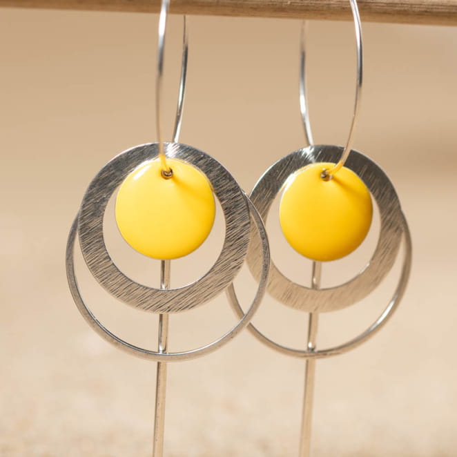 BOUCLES D'OREILLES créoles EVIAN