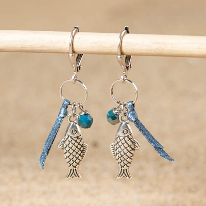 BOUCLES D'OREILLES FEMME CARPE