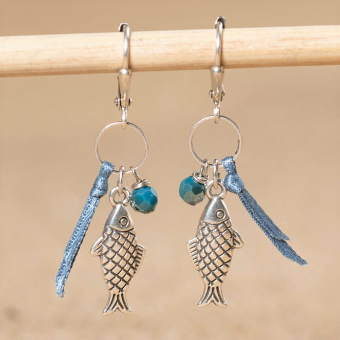 BOUCLES D'OREILLES FEMME CARPE