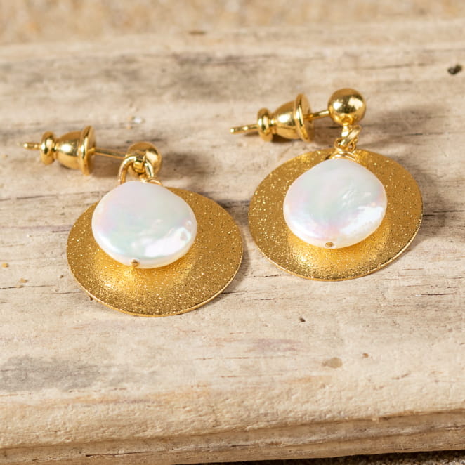 BOUCLES D'OREILLES PERLES MER